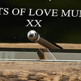 Personalised Friends Keepsake Gift Glass Plaque With Sentiment